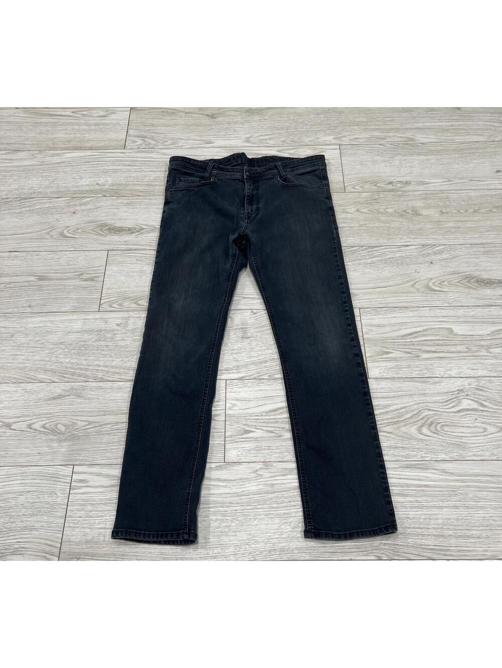 Mac Jeans Men's Dirty Wash Dark Gray Blue Jeans SIZE 35X31